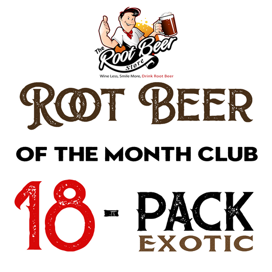 Root Beer Of The Month Club Subscription - Exotic 18 Pack (6mo pre-pay)